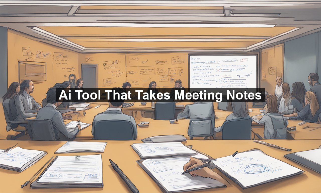 Ai Tool That Takes Meeting Notes