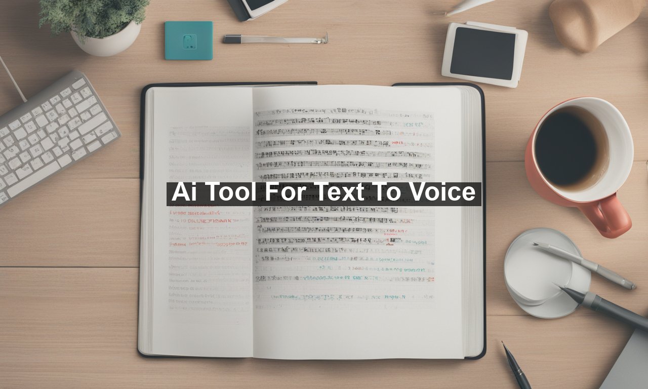 Ai Tool For Text To Voice