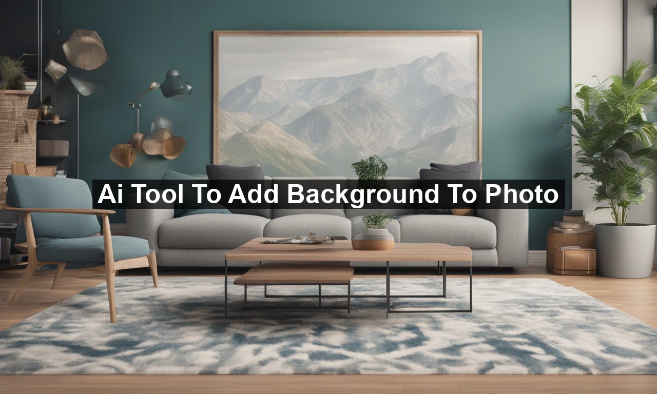 Ai Tool To Add Background To Photo