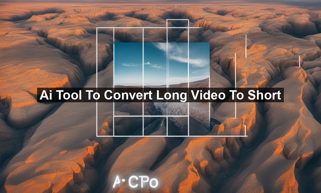 Ai Tool To Convert Long Video To Short