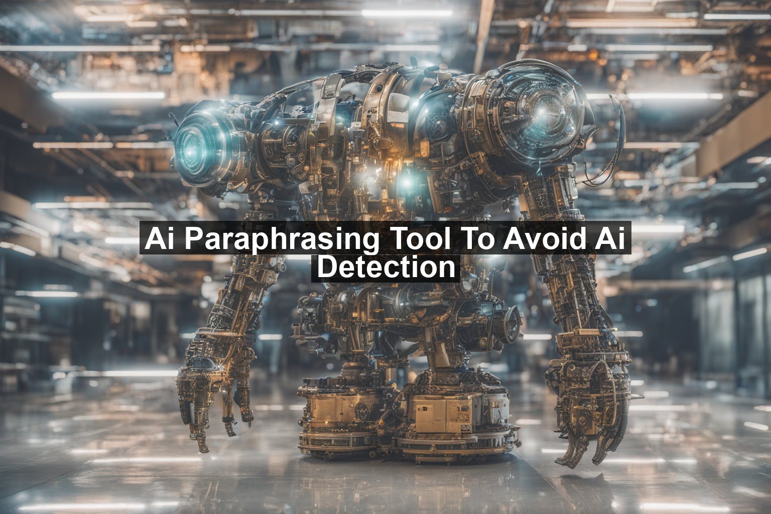 Ai Paraphrasing Tool To Avoid Ai Detection