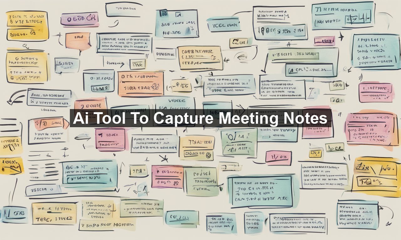 Ai Tool To Capture Meeting Notes