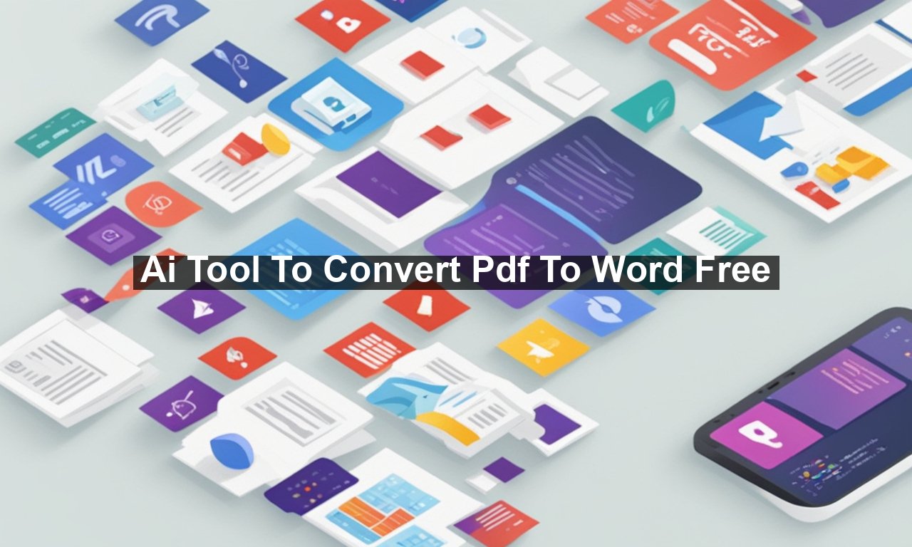 Ai Tool To Convert Pdf To Word Free