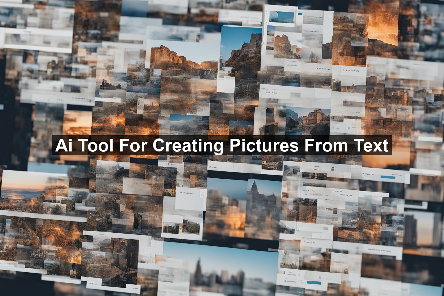 Ai Tool For Creating Pictures From Text