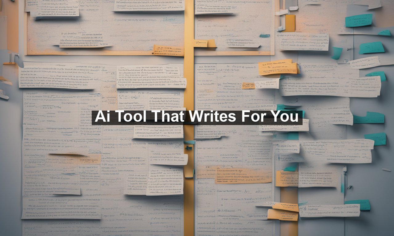 Ai Tool That Writes For You