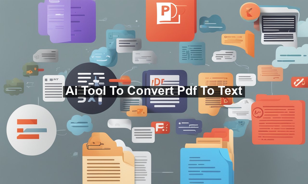 Ai Tool To Convert Pdf To Text