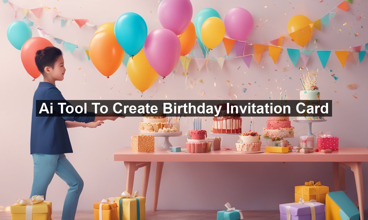 Ai Tool To Create Birthday Invitation Card