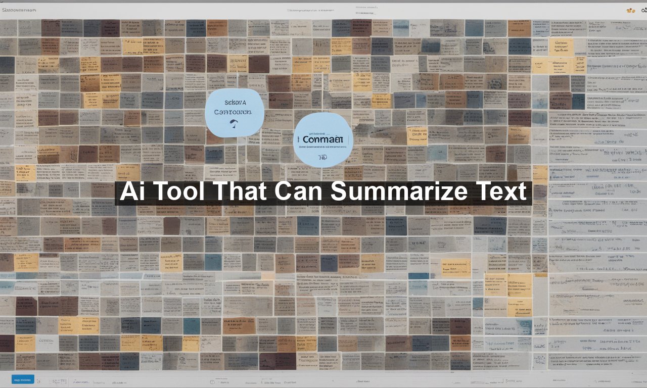 Ai Tool That Can Summarize Text