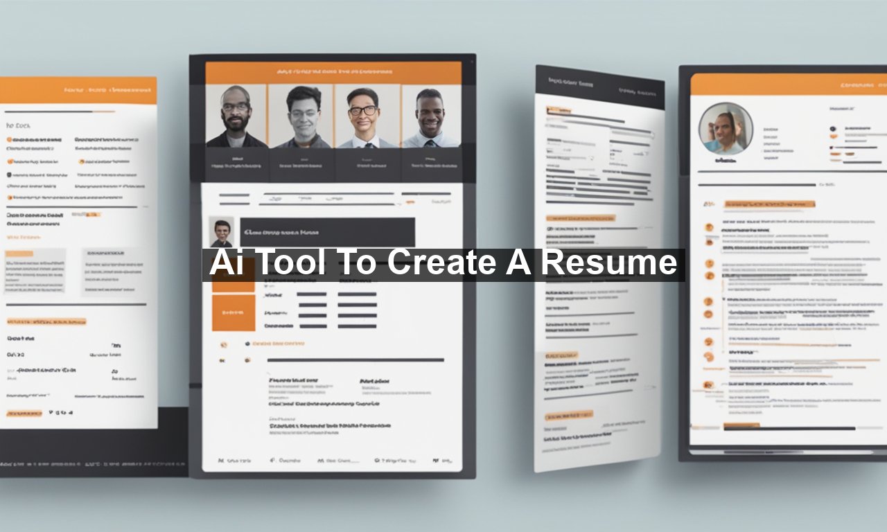 Ai Tool To Create A Resume