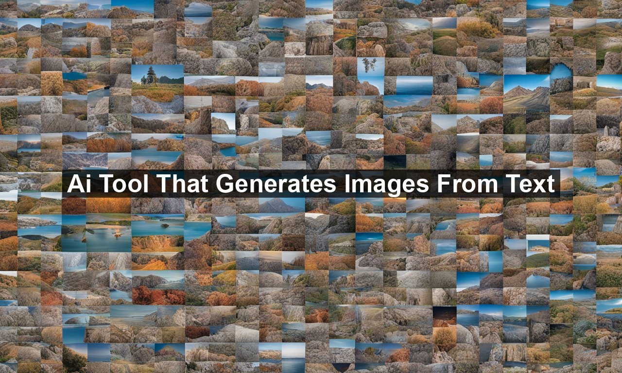 Ai Tool That Generates Images From Text