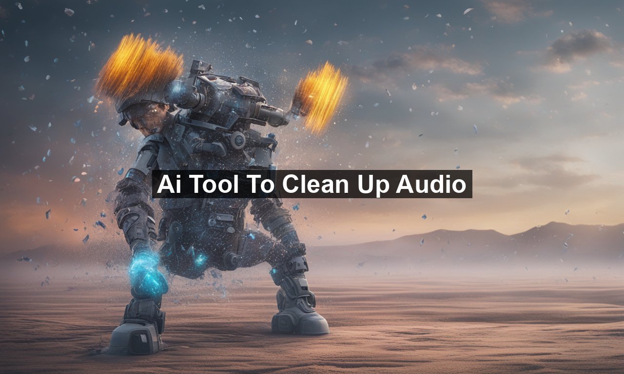 Ai Tool To Clean Up Audio