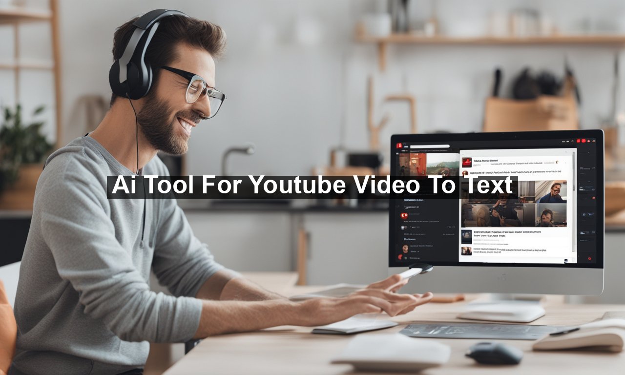 Ai Tool For Youtube Video To Text