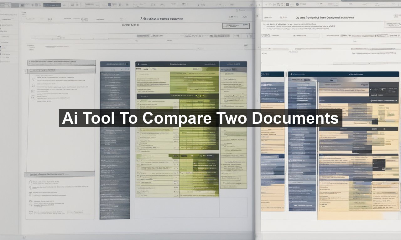 Ai Tool To Compare Two Documents