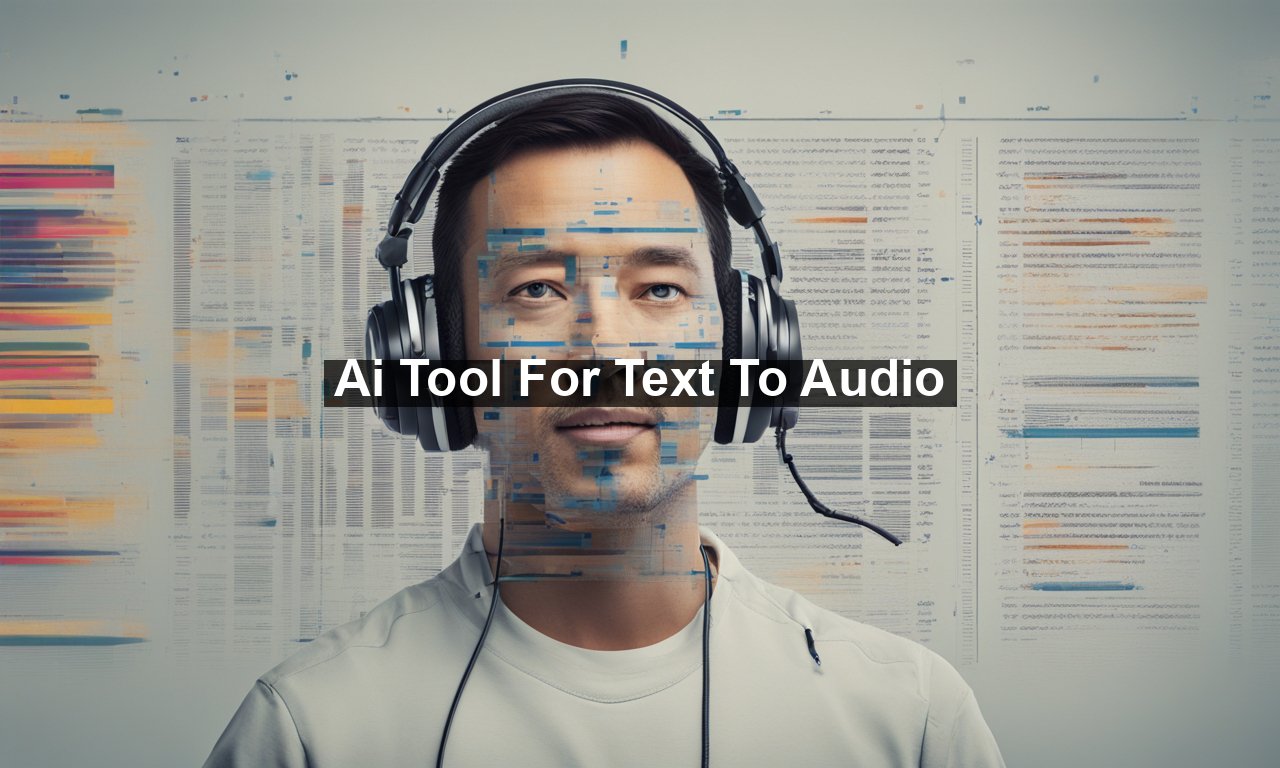 Ai Tool For Text To Audio