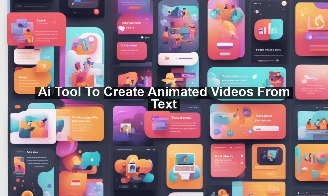 Ai Tool To Create Animated Videos From Text