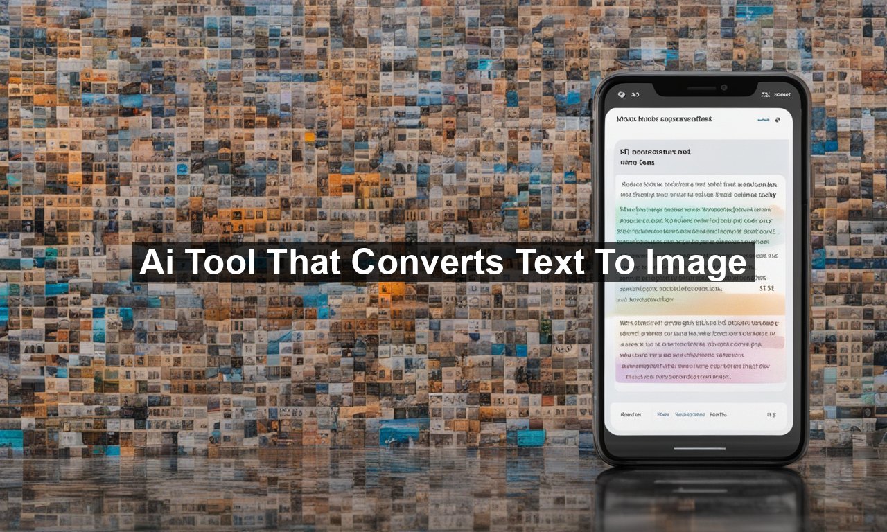 Ai Tool That Converts Text To Image