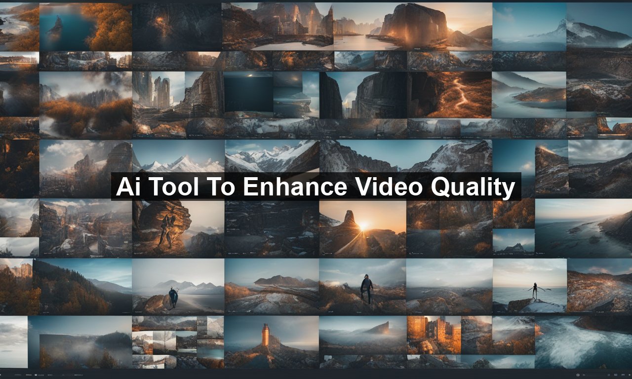 Ai Tool To Enhance Video Quality