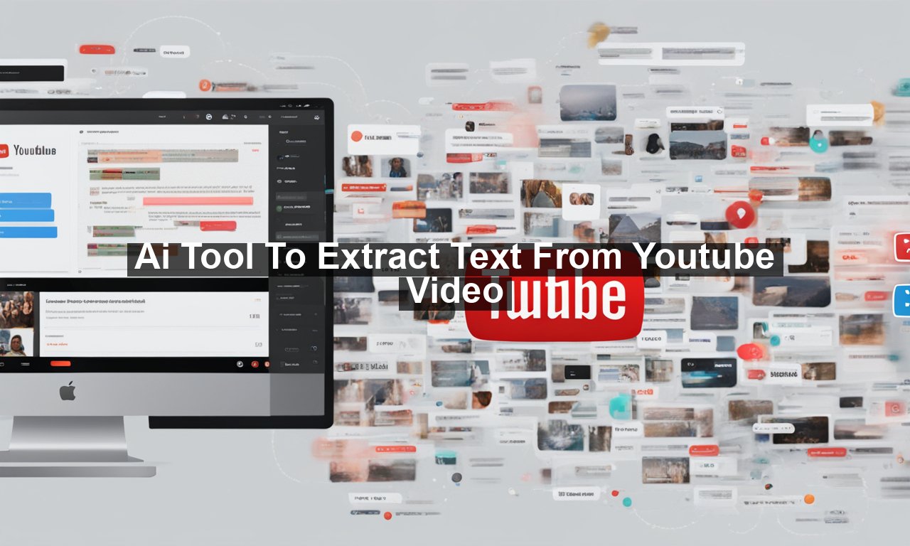 Ai Tool To Extract Text From Youtube Video