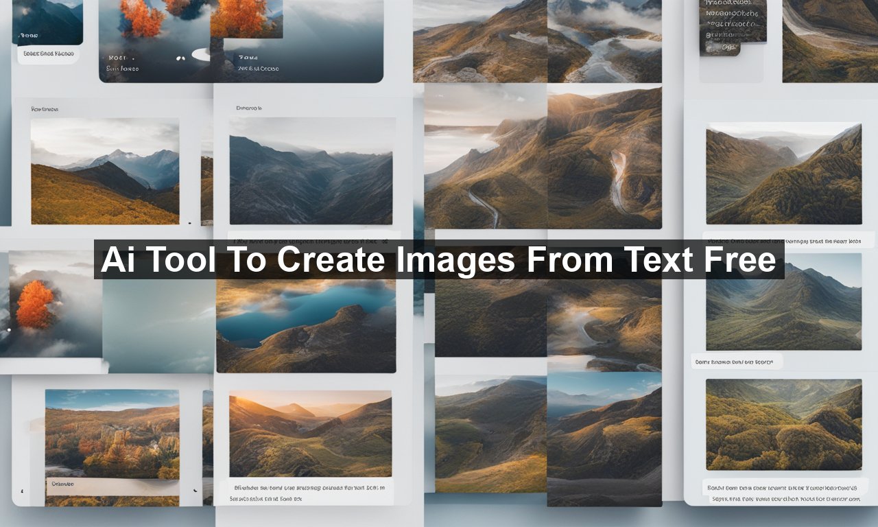 Ai Tool To Create Images From Text Free