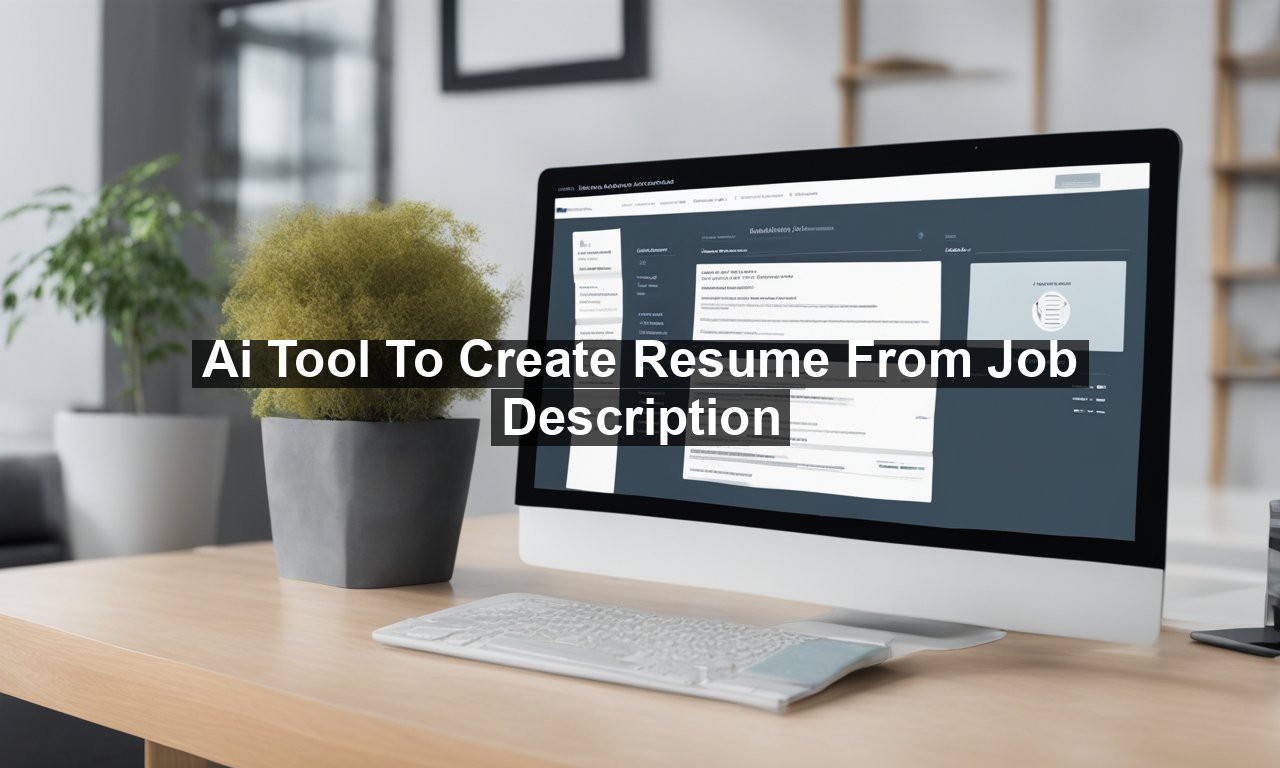 Ai Tool To Create Resume From Job Description