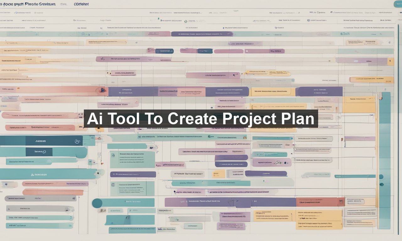 Ai Tool To Create Project Plan