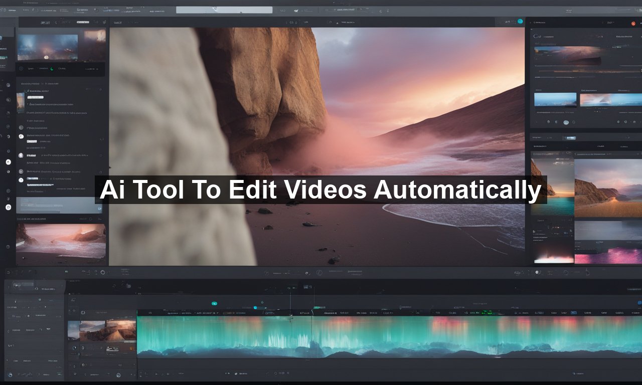 Ai Tool To Edit Videos Automatically