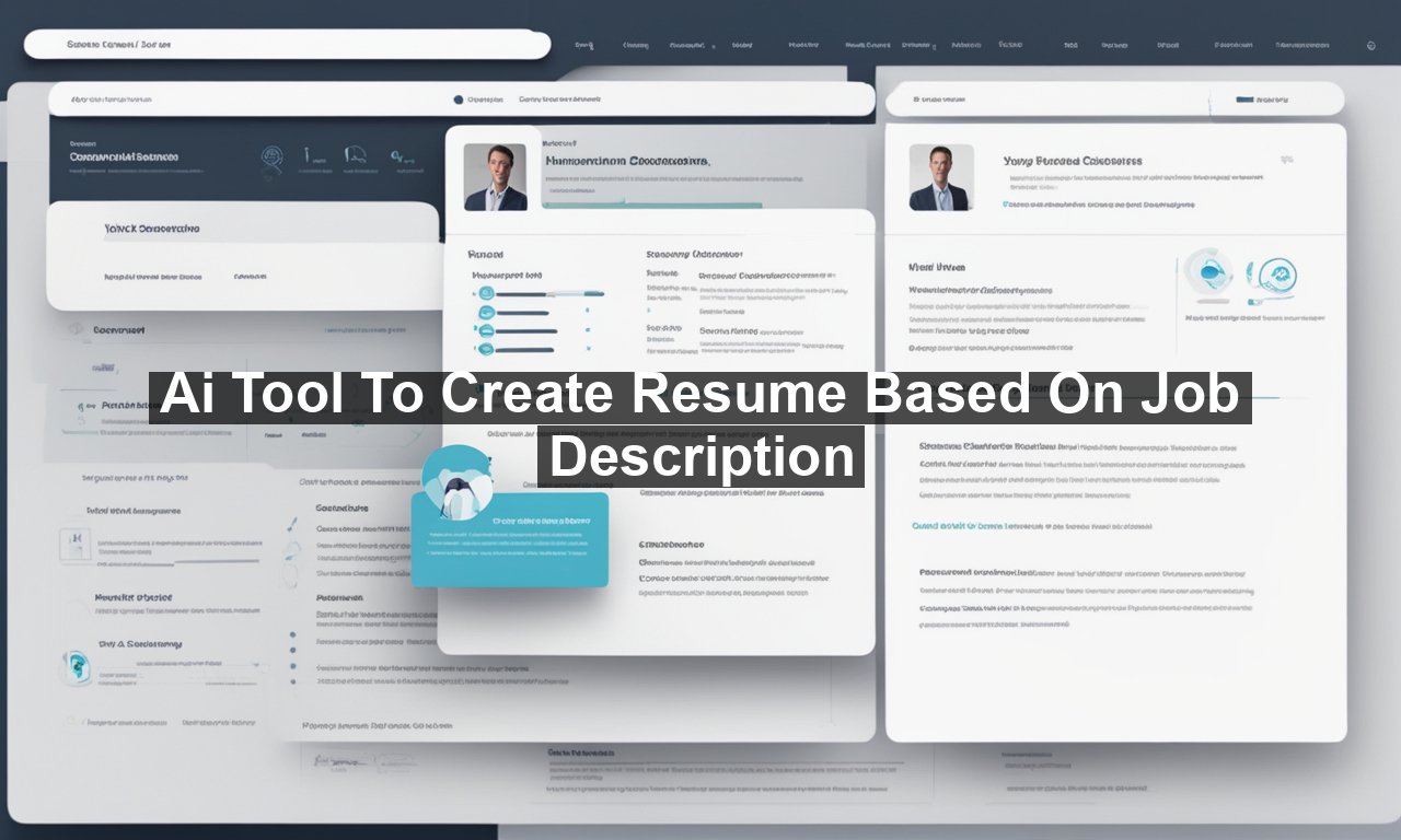 Ai Tool To Create Resume Based On Job Description