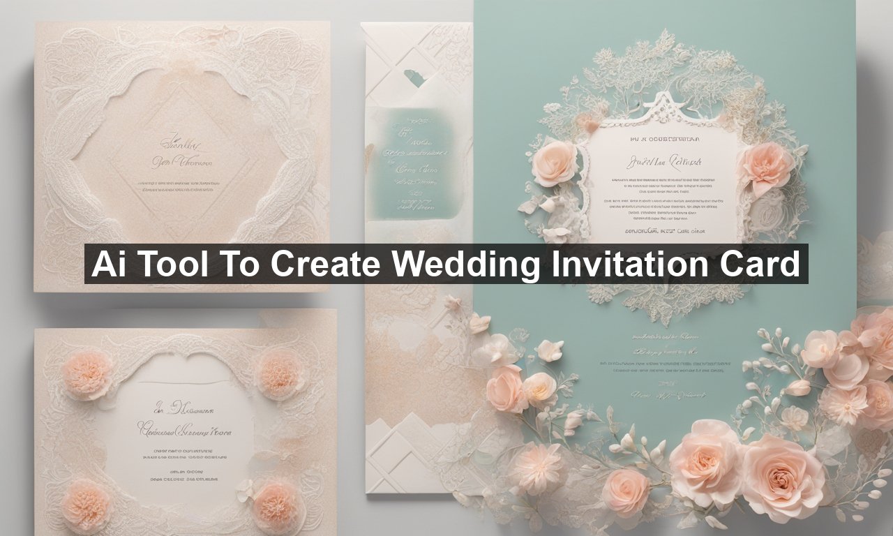 Ai Tool To Create Wedding Invitation Card