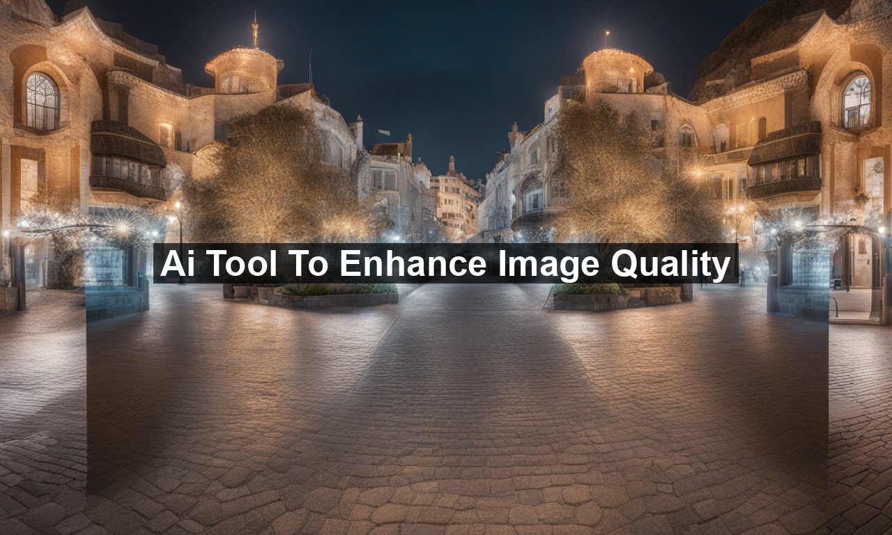 Ai Tool To Enhance Image Quality