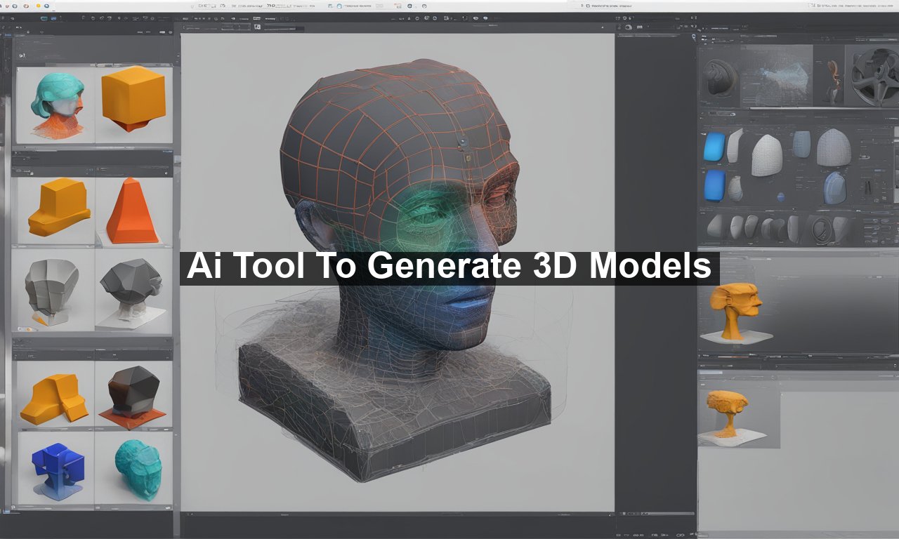 Ai Tool To Generate 3D Models