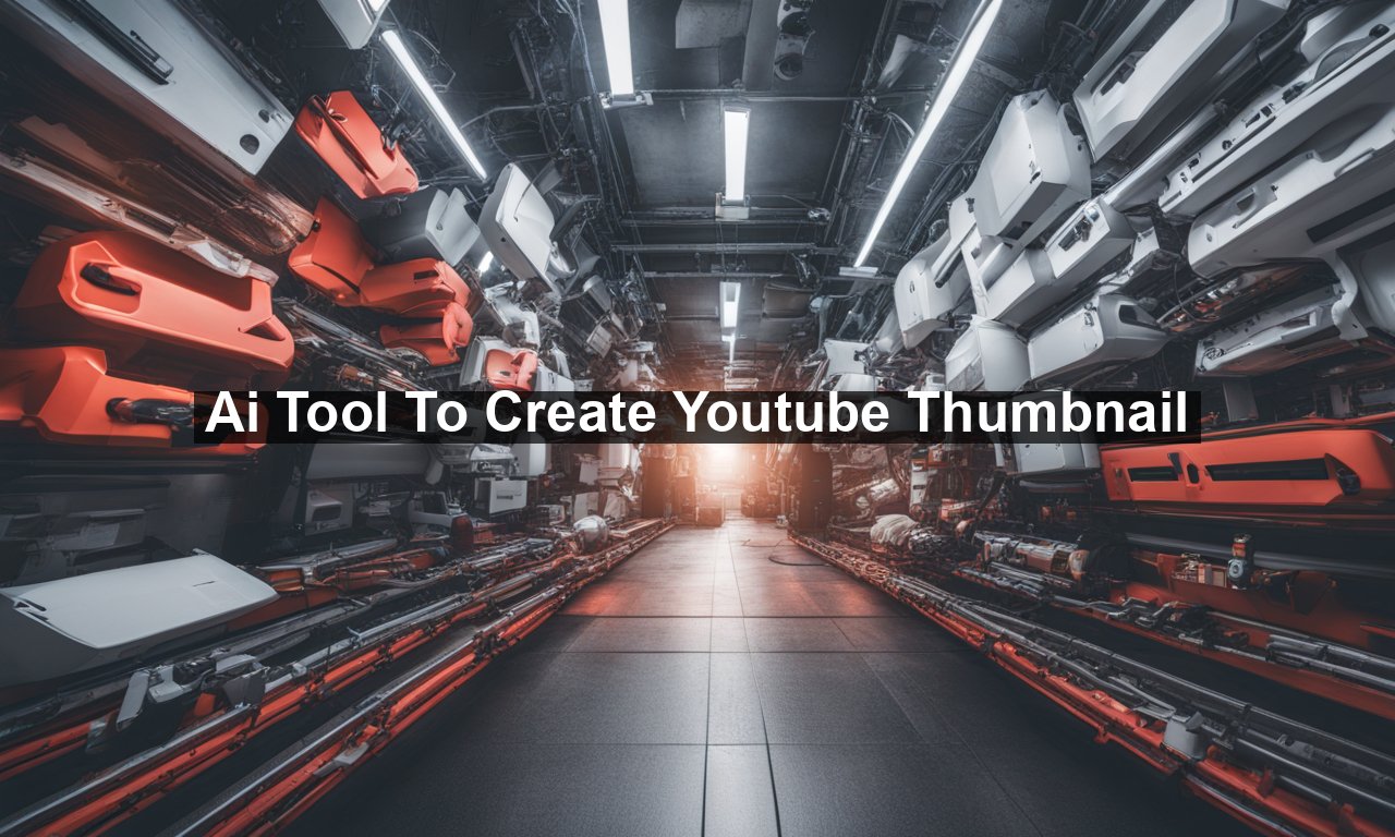 Ai Tool To Create Youtube Thumbnail