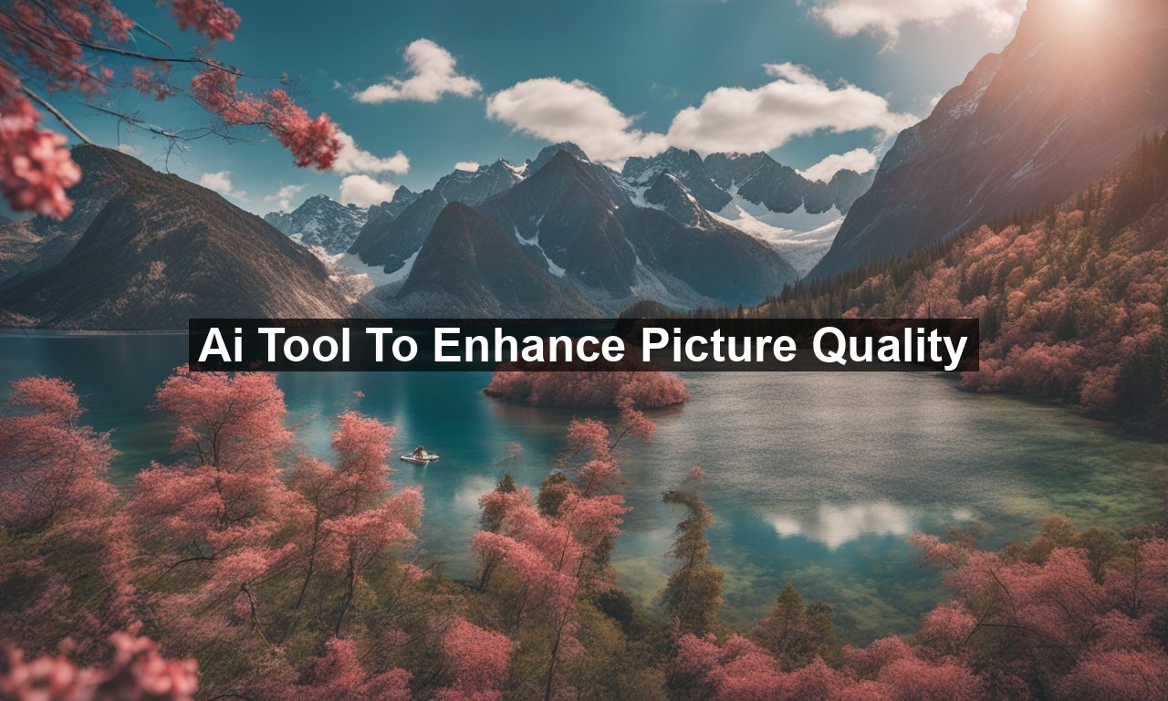 Ai Tool To Enhance Picture Quality