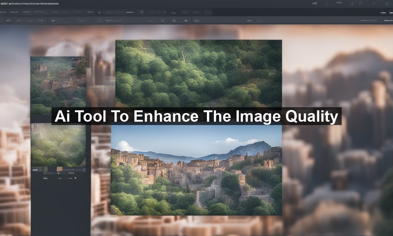 Ai Tool To Enhance The Image Quality