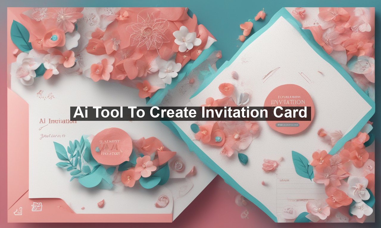 Ai Tool To Create Invitation Card