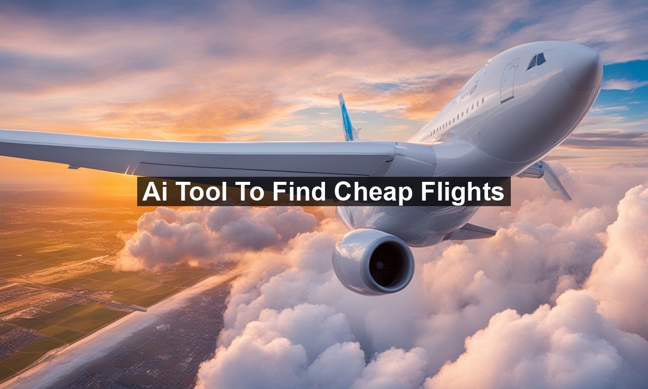 Ai Tool To Find Cheap Flights