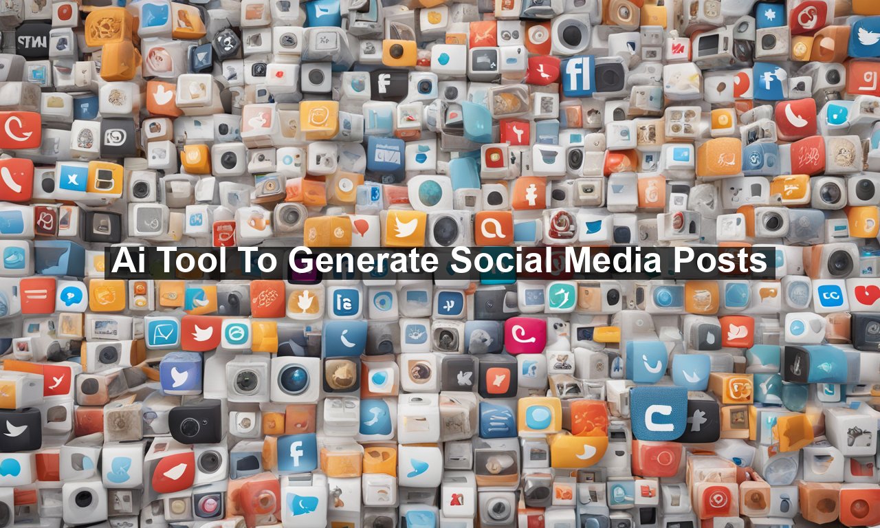 Ai Tool To Generate Social Media Posts