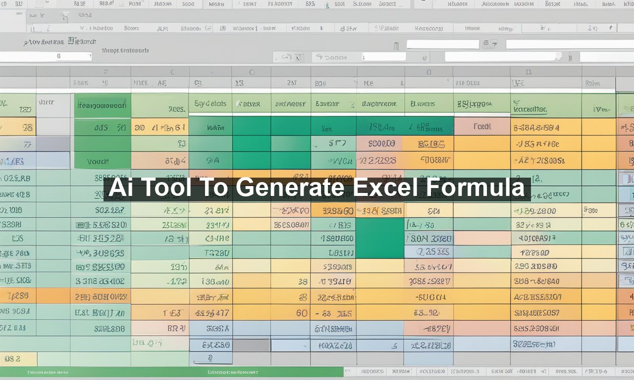 Ai Tool To Generate Excel Formula