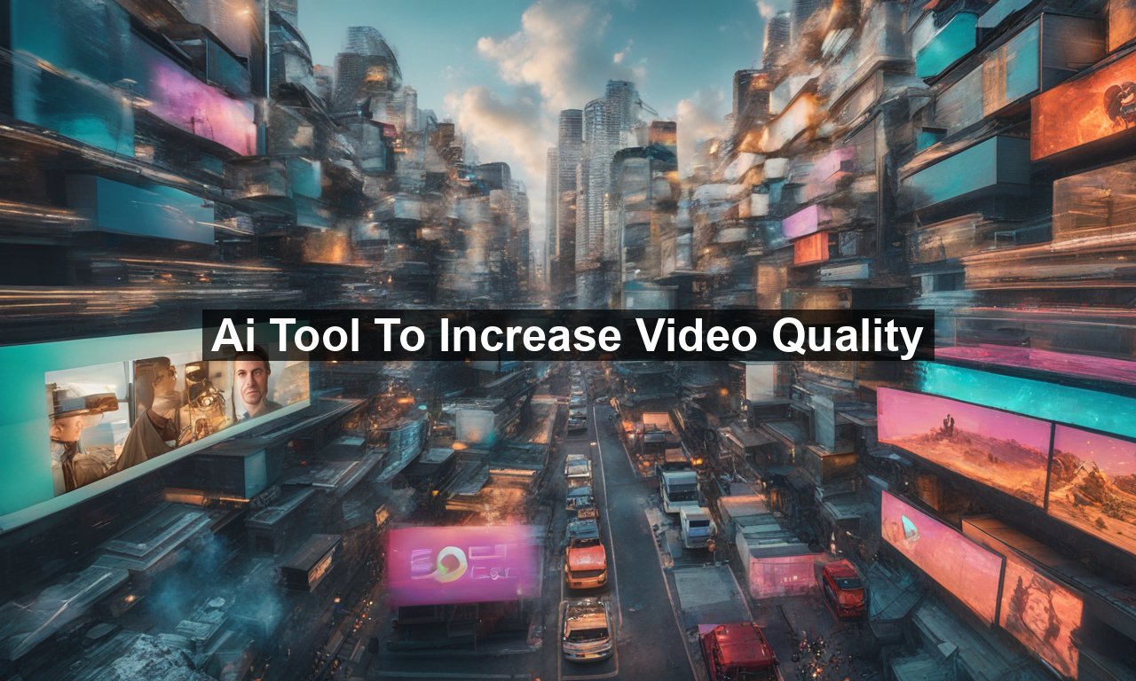 Ai Tool To Increase Video Quality