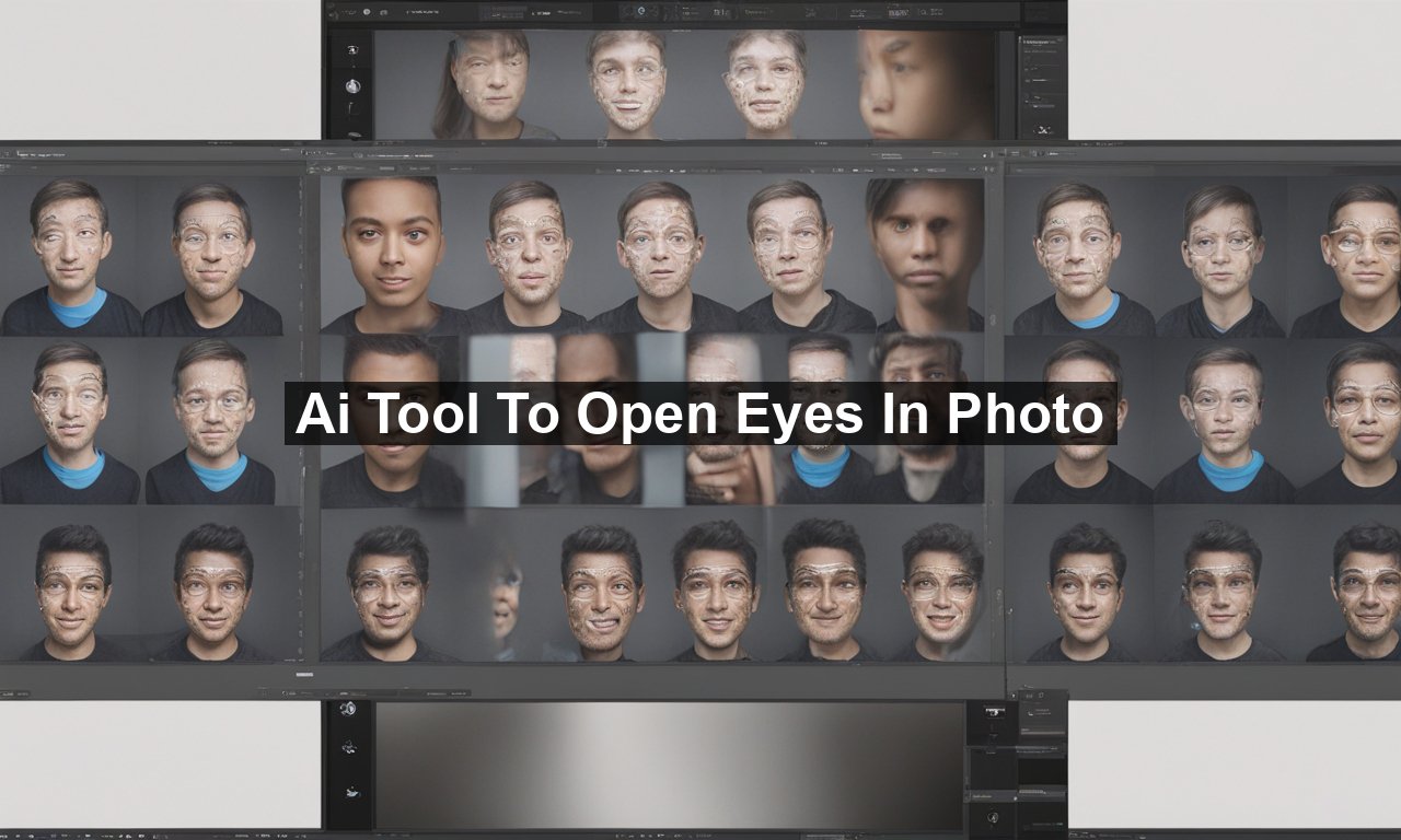 Ai Tool To Open Eyes In Photo