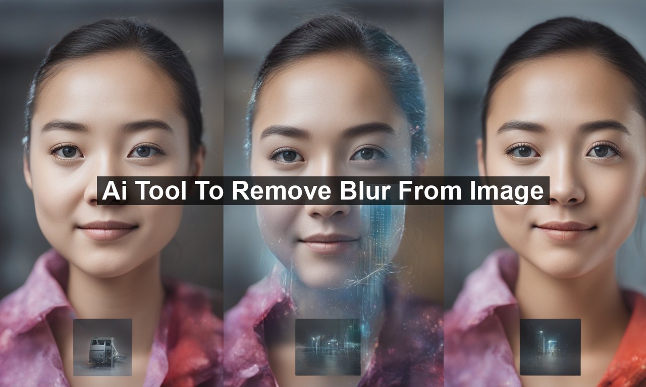 Ai Tool To Remove Blur From Image