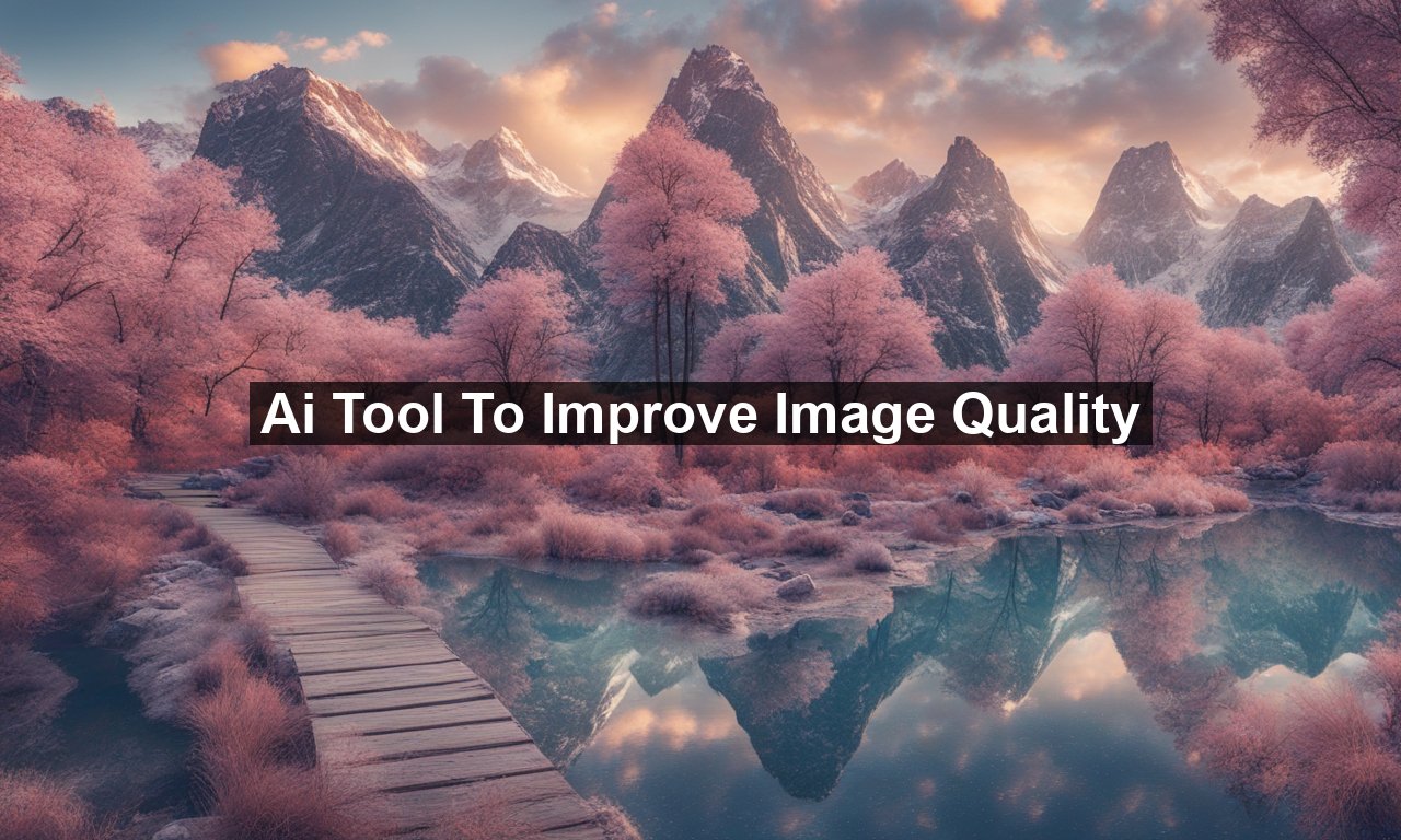 Ai Tool To Improve Image Quality