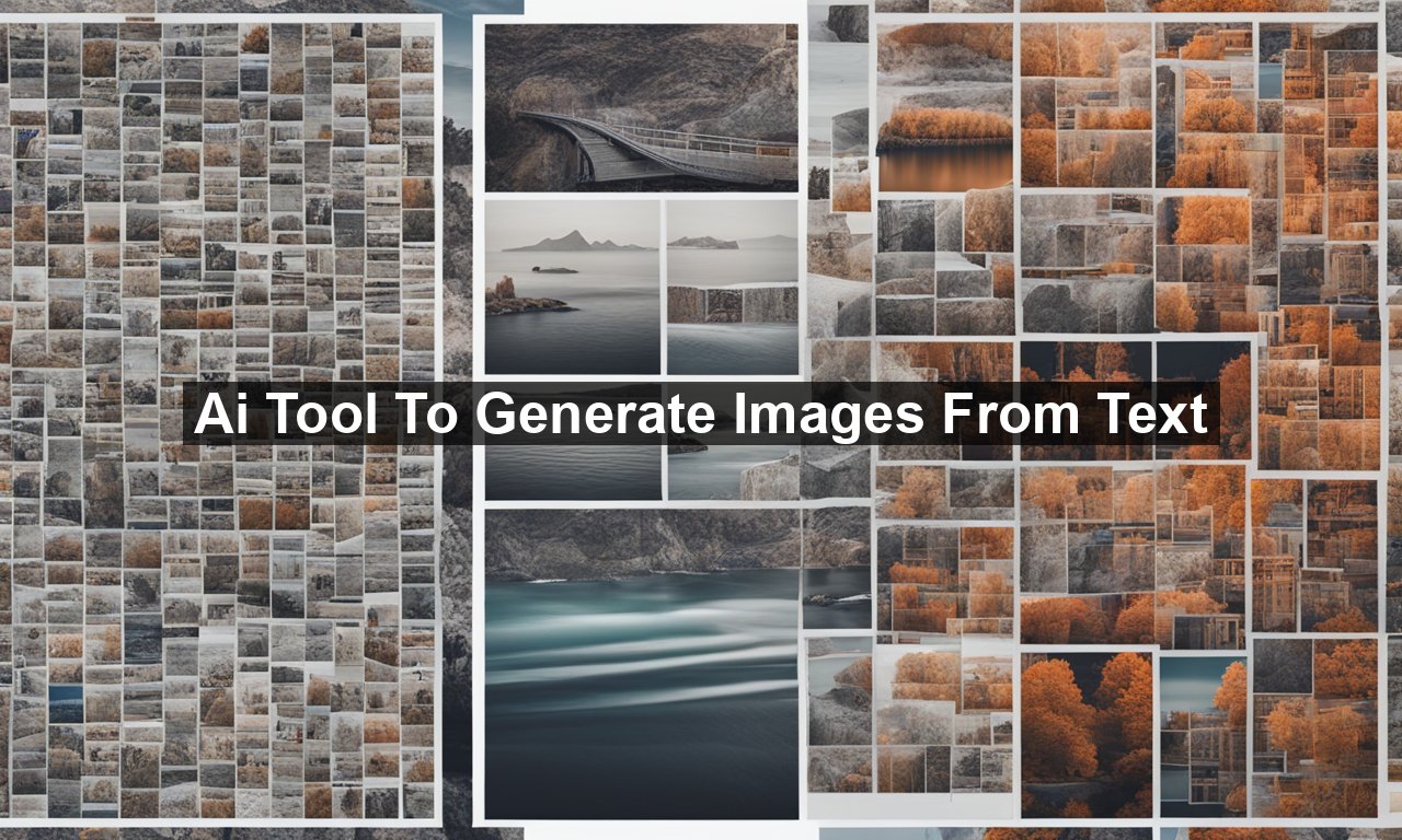 Ai Tool To Generate Images From Text