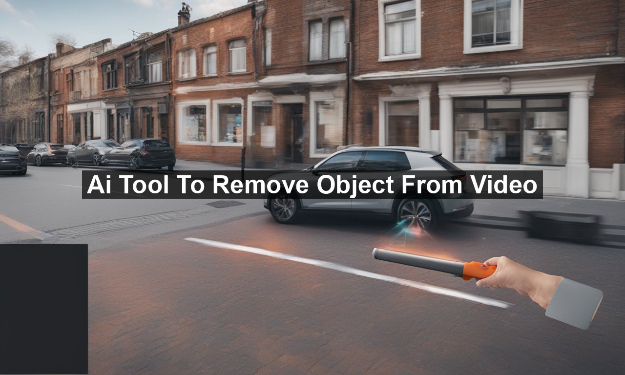 Ai Tool To Remove Object From Video