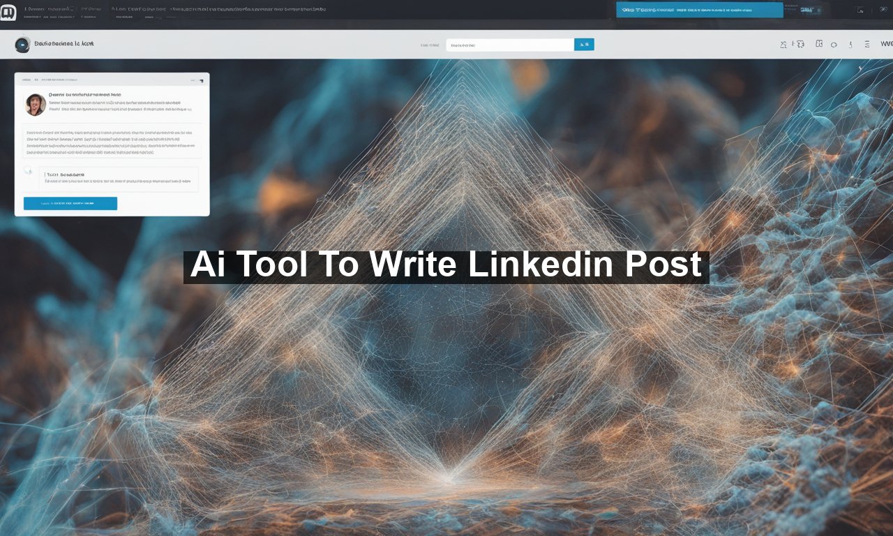 Ai Tool To Write Linkedin Post