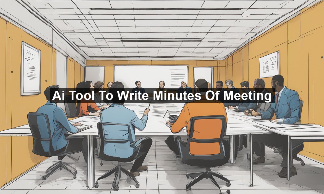 Ai Tool To Write Minutes Of Meeting