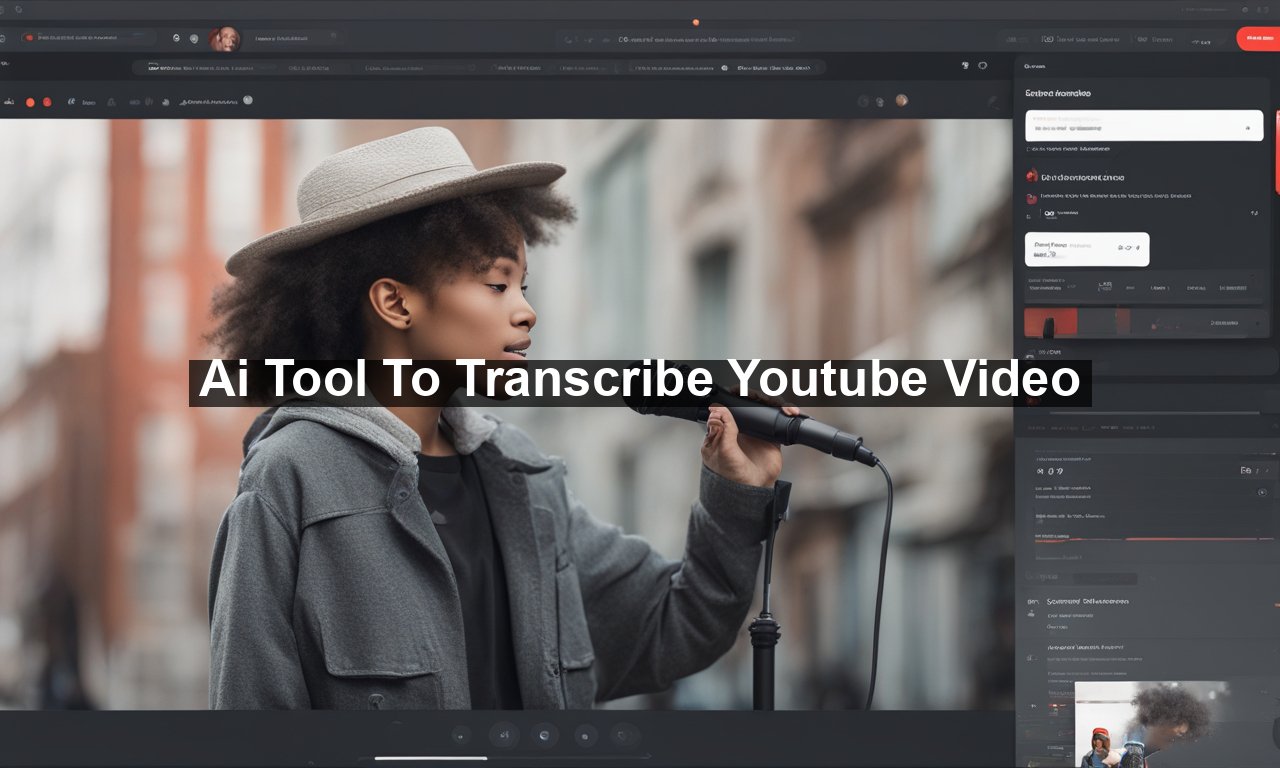 Ai Tool To Transcribe Youtube Video