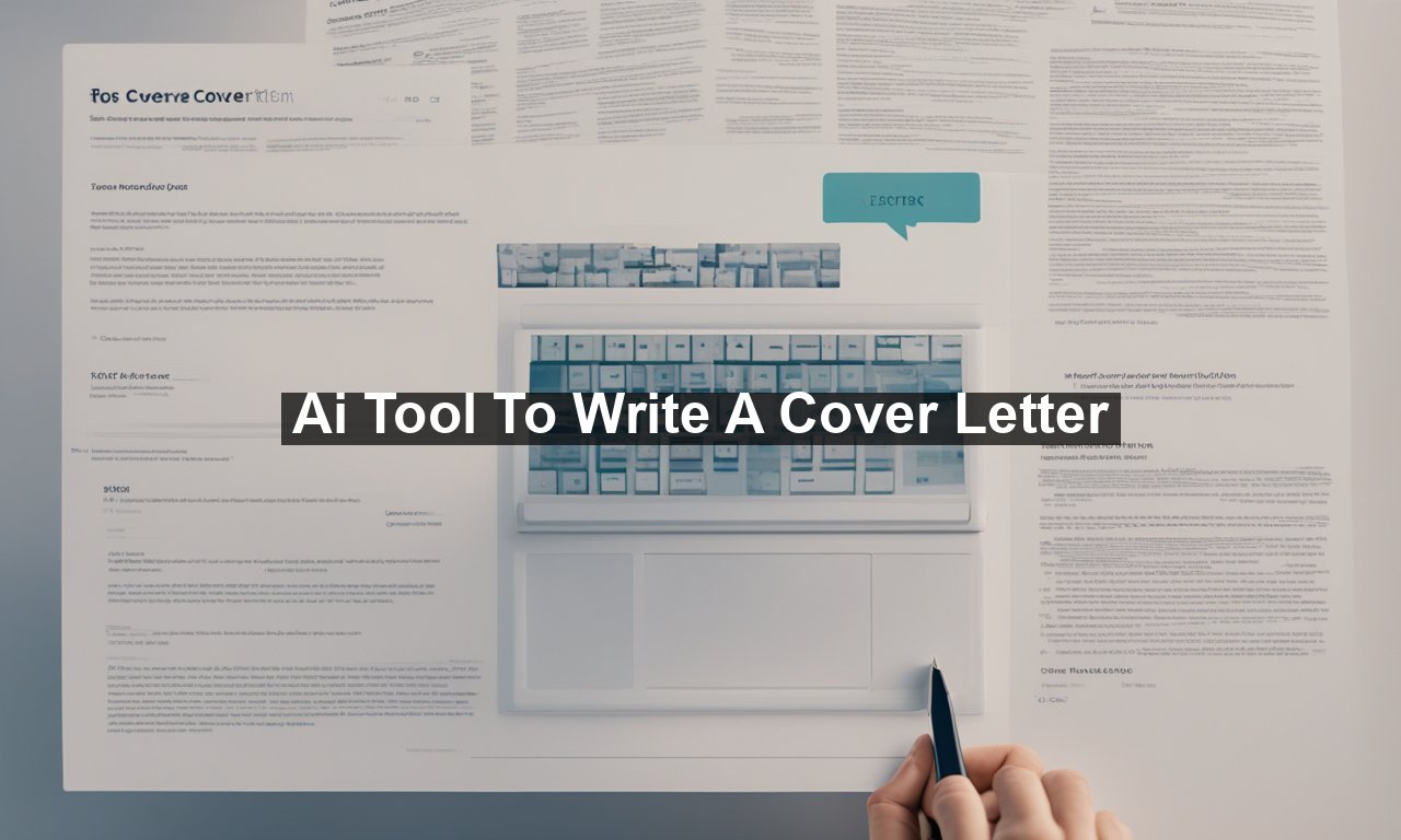 Ai Tool To Write A Cover Letter